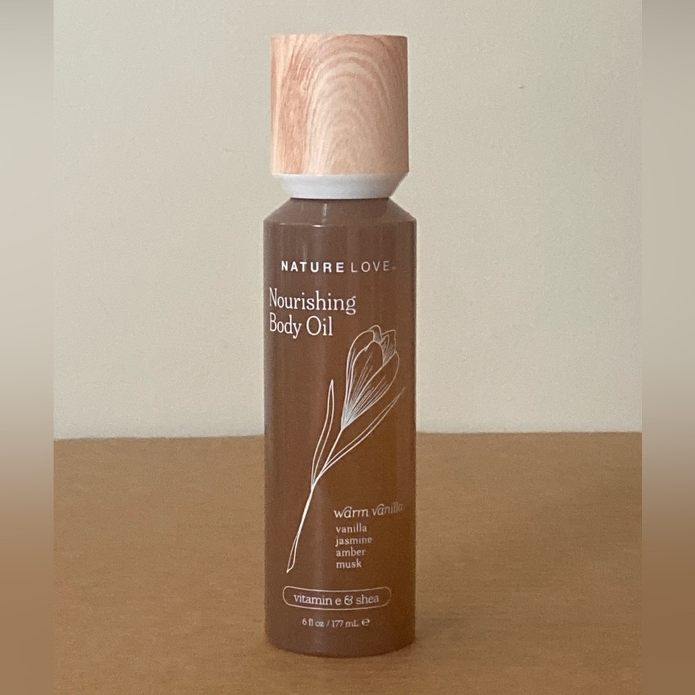 Nature Love Nourishing Body Oil Warm Vanilla 6 fl oz